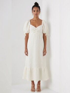 Endless Rose Ivory Textured Maxi Size Small  Feminine